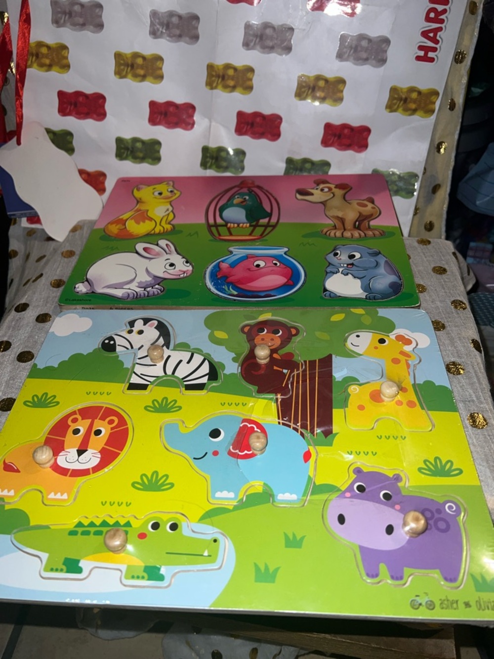 Kids Wooden Animal Puzzle - Colorful Safari & Farm Pieces